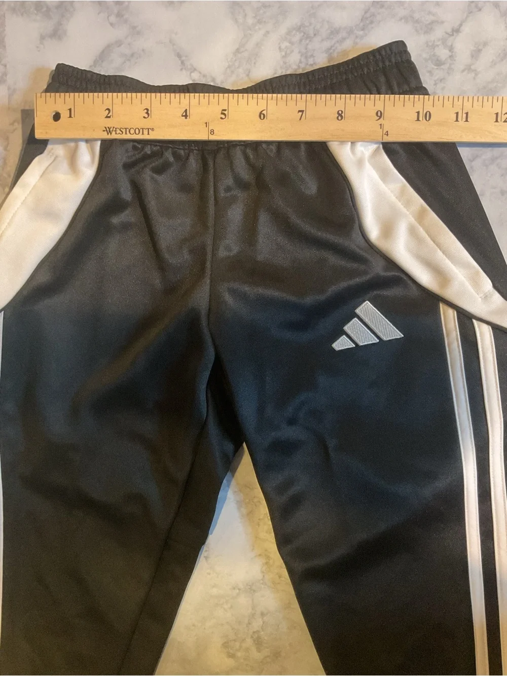 adidas Black Joggers‎ with White Stripe Accent